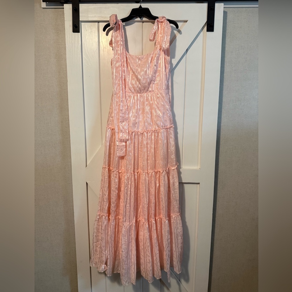 Pink LuLu dress with bow sleeves